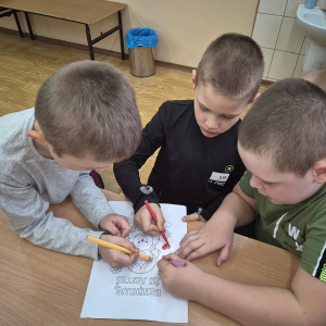 Zaangażowanie przy tworzeniu prac plastycznych