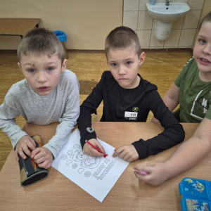 Zaangażowanie przy tworzeniu prac plastycznych