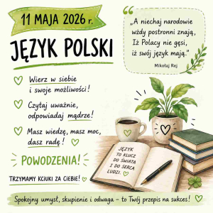 „Dacie radę!” – z takim przesłaniem wspieramy uczniów klas ósmych w dniach egzaminów z języka polskiego, matematyki i języka obcego.