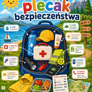 Wakacyjny plecak bezpieczeństwa